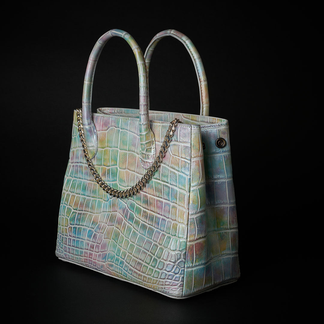 PREMIUM CROCO LOUNGE TOTE MAESTRO"雲彩”