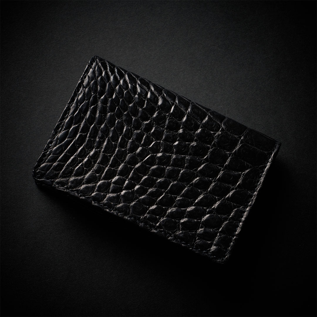 PREMIUM CROCO CARD CASE "EPIGRAPHIA"
