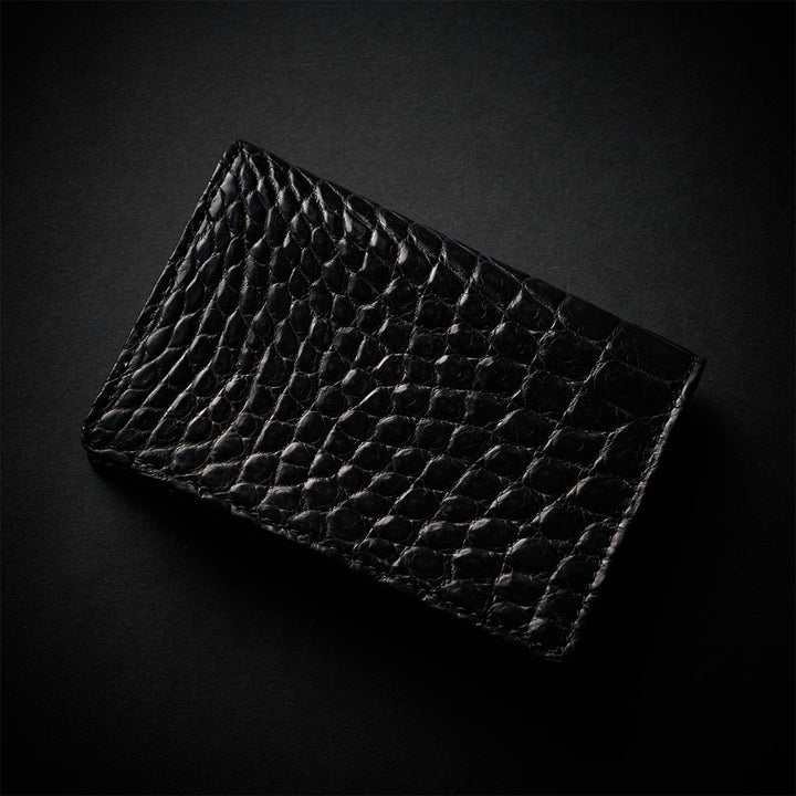PREMIUM CROCO CARD CASE "EPIGRAPHIA"