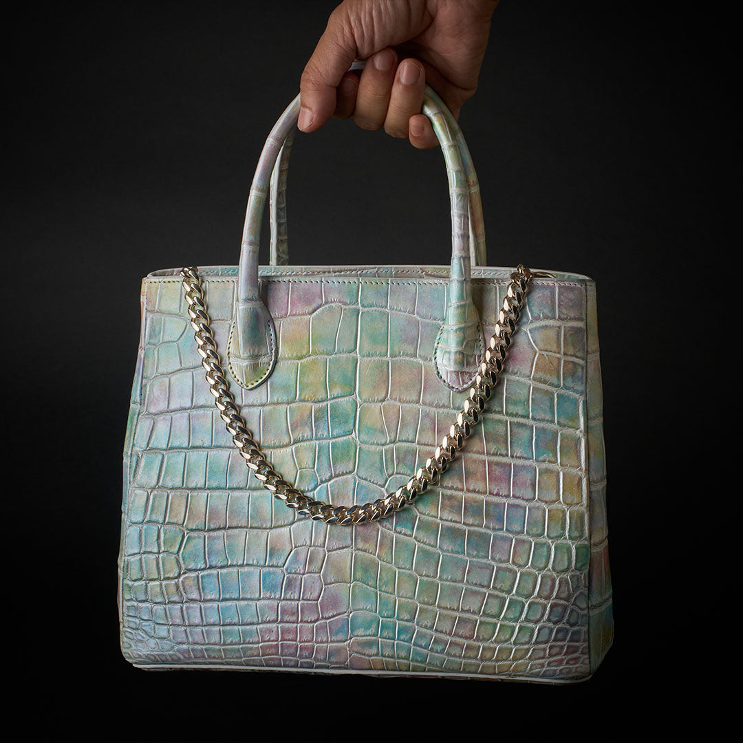 PREMIUM CROCO LOUNGE TOTE MAESTRO"雲彩”