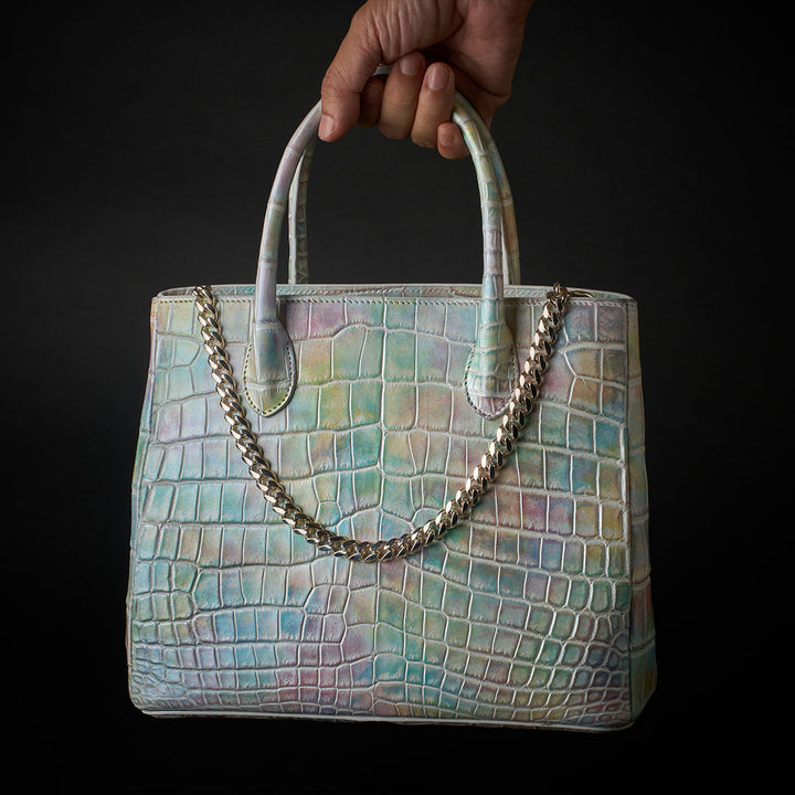 PREMIUM CROCO LOUNGE TOTE MAESTRO"雲彩”