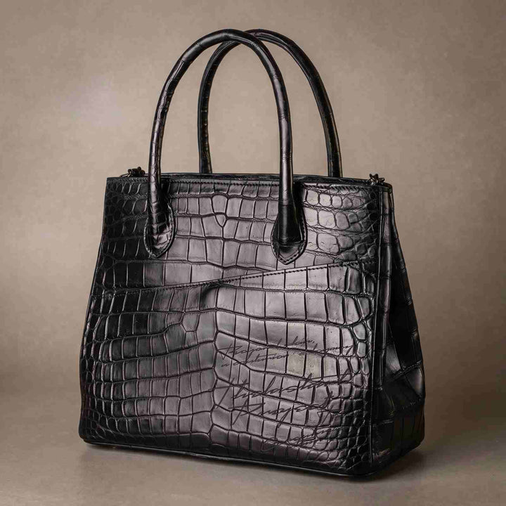 PREMIUM CROCO LOUNGE TOTE MAESTRO