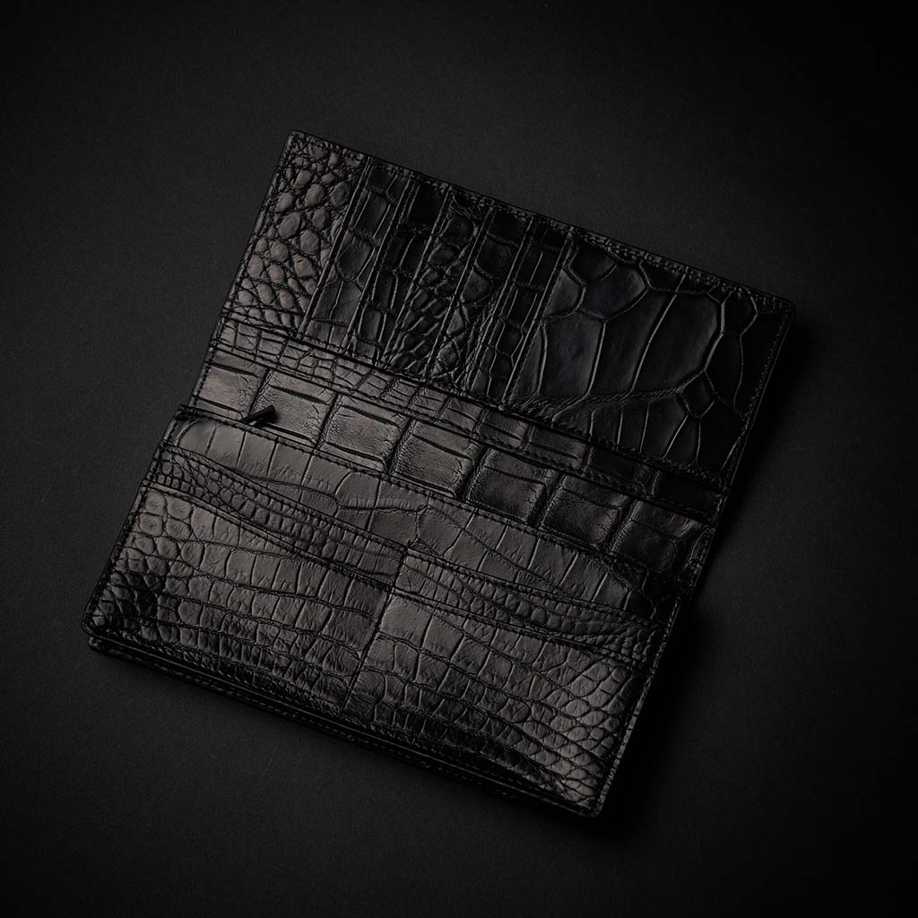 PREMIUM CROCO LONG WALLET "EPIGRAPHIA"