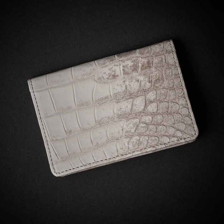 PREMIUM CROCO CARD CASE "EPIGRAPHIA"