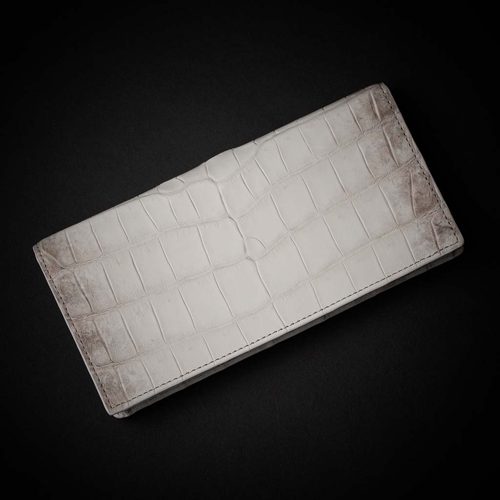 PREMIUM CROCO LONG WALLET "EPIGRAPHIA"