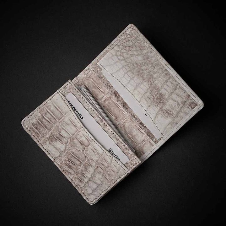 PREMIUM CROCO CARD CASE "EPIGRAPHIA"