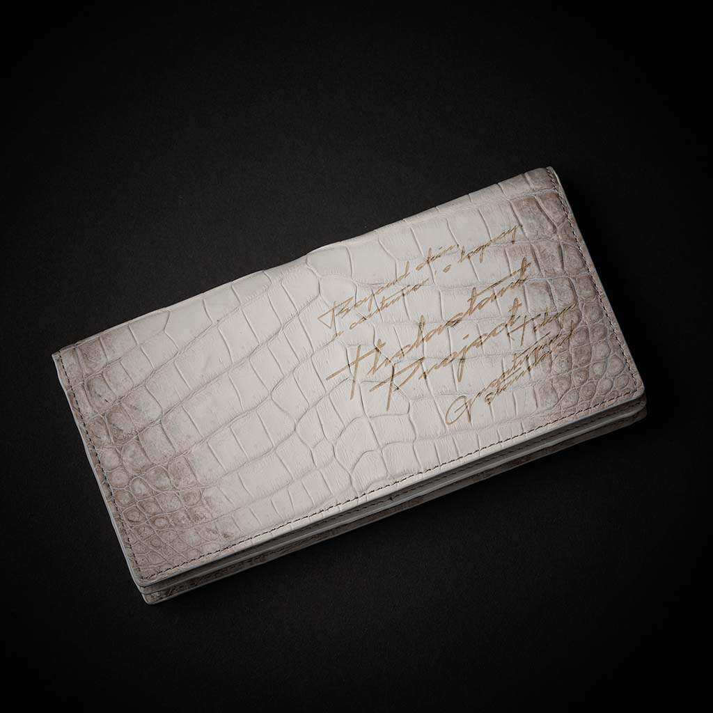 PREMIUM CROCO LONG WALLET "EPIGRAPHIA"