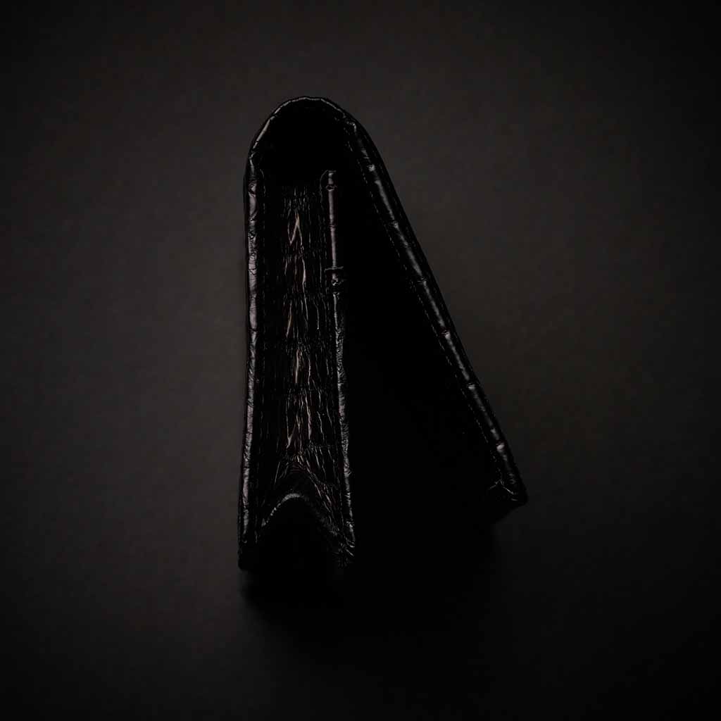 PREMIUM CROCO CARD CASE "EPIGRAPHIA"