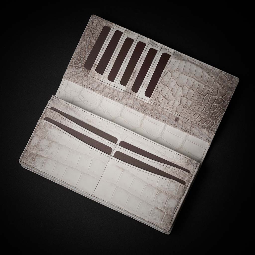 PREMIUM CROCO LONG WALLET "EPIGRAPHIA"