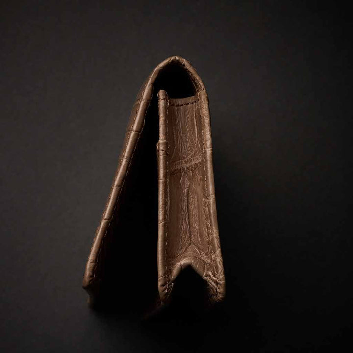 PREMIUM CROCO CARD CASE "EPIGRAPHIA"