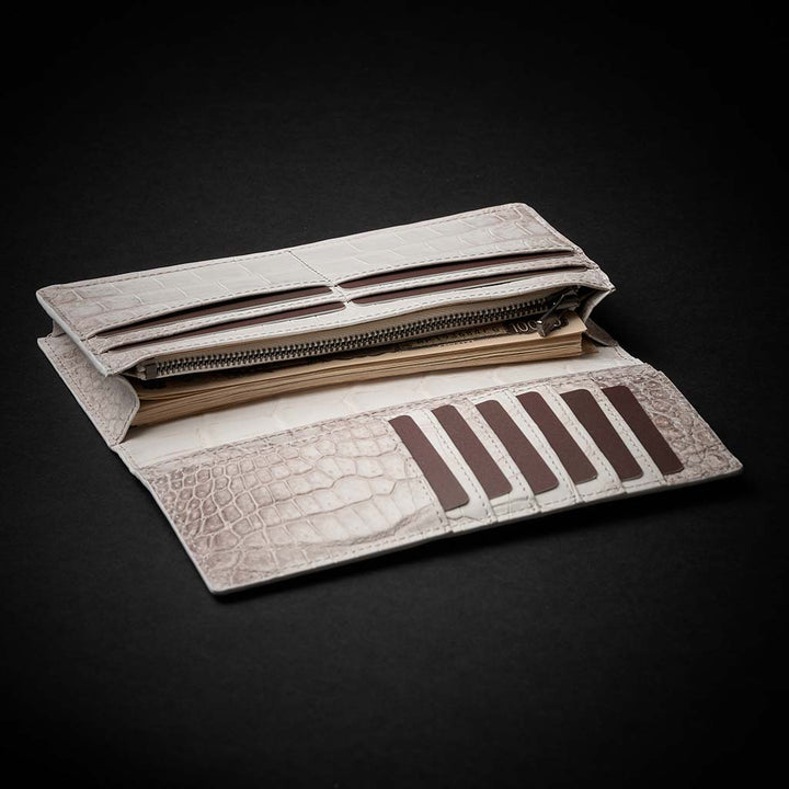 PREMIUM CROCO LONG WALLET "EPIGRAPHIA"