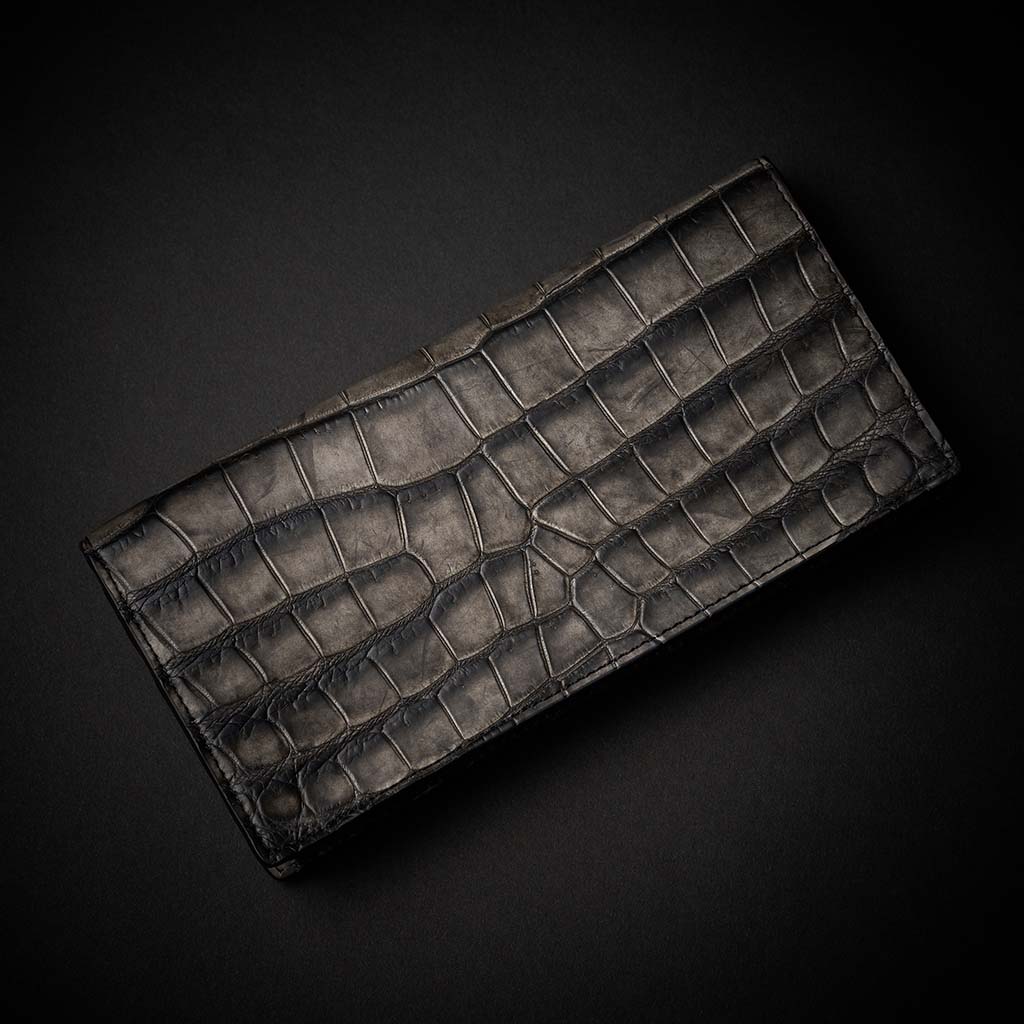 PREMIUM CROCO LONG WALLET "EPIGRAPHIA"