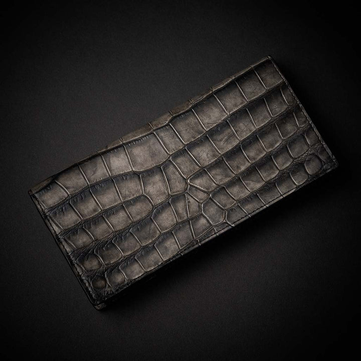 PREMIUM CROCO LONG WALLET "EPIGRAPHIA"