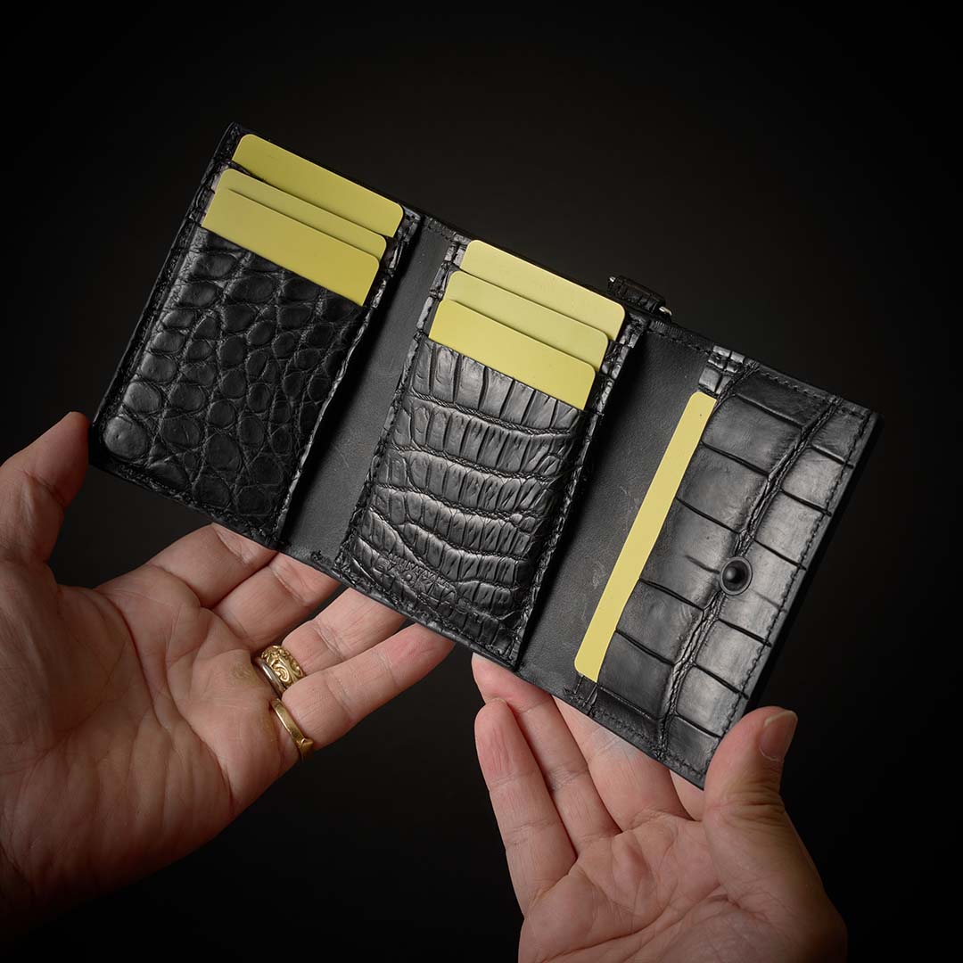 クロコダイル ミニ財布 CROCODILE 3FOLD WALLET