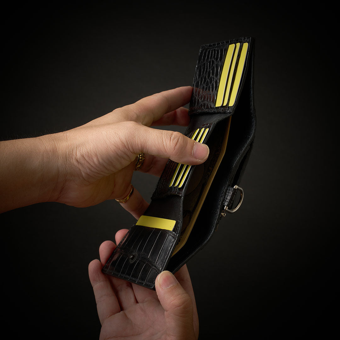 クロコダイル ミニ財布 CROCODILE 3FOLD WALLET
