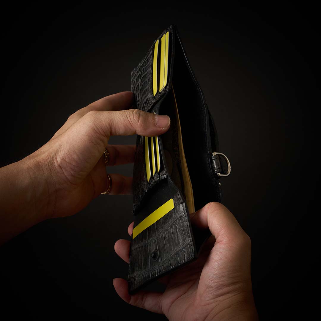 クロコダイル ミニ財布 CROCODILE 3FOLD WALLET