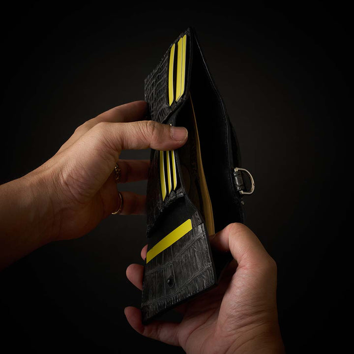 クロコダイル ミニ財布 CROCODILE 3FOLD WALLET