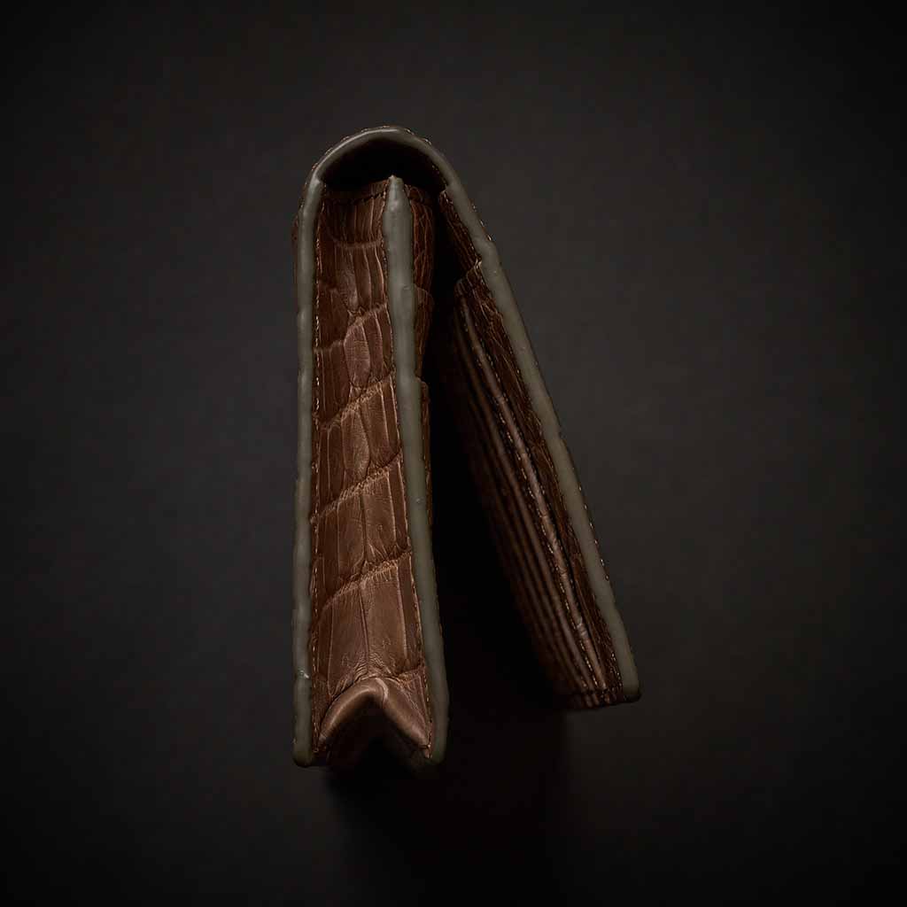 PREMIUM CROCO LONG WALLET "EPIGRAPHIA"