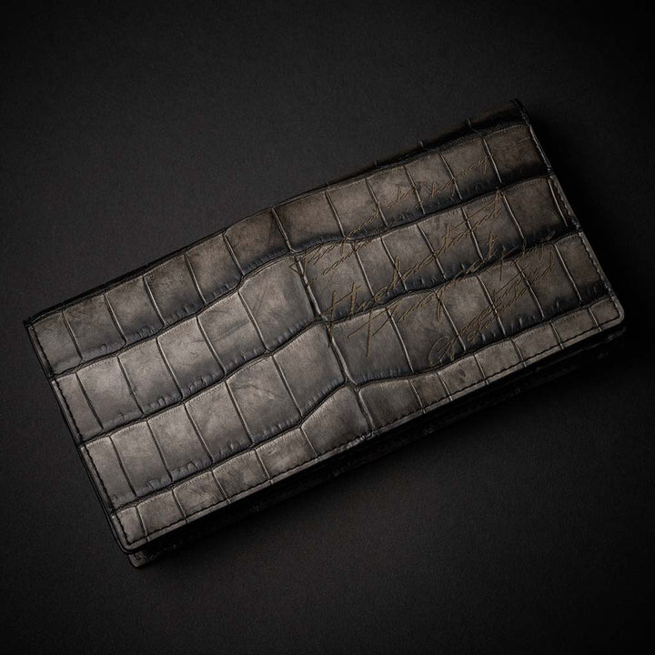 PREMIUM CROCO LONG WALLET "EPIGRAPHIA"