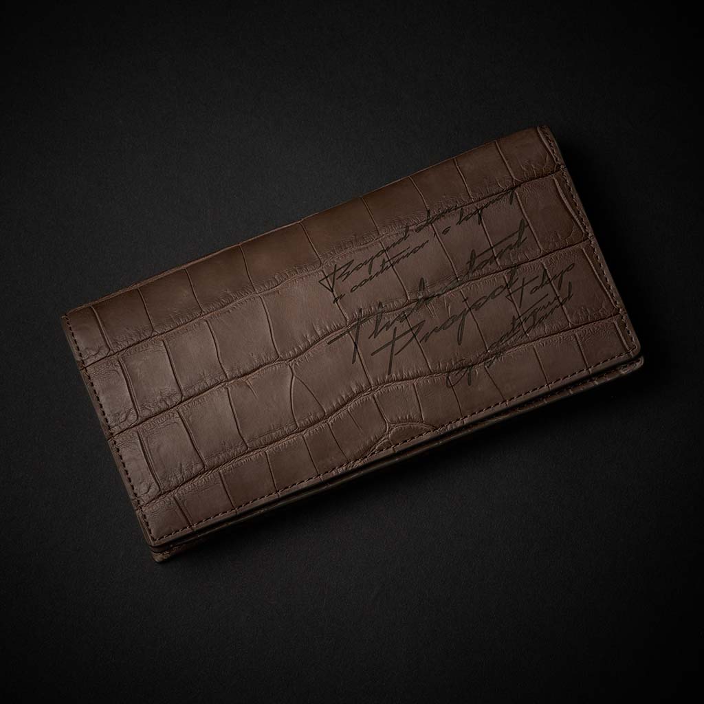 PREMIUM CROCO LONG WALLET "EPIGRAPHIA"
