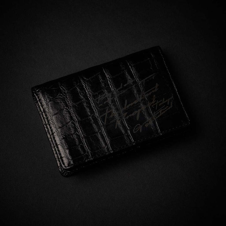 PREMIUM CROCO CARD CASE "EPIGRAPHIA"