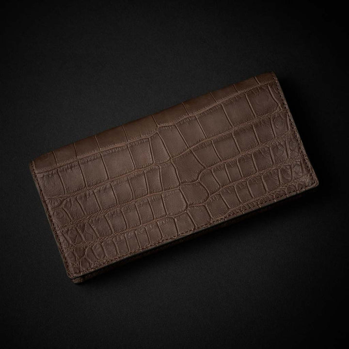 PREMIUM CROCO LONG WALLET "EPIGRAPHIA"