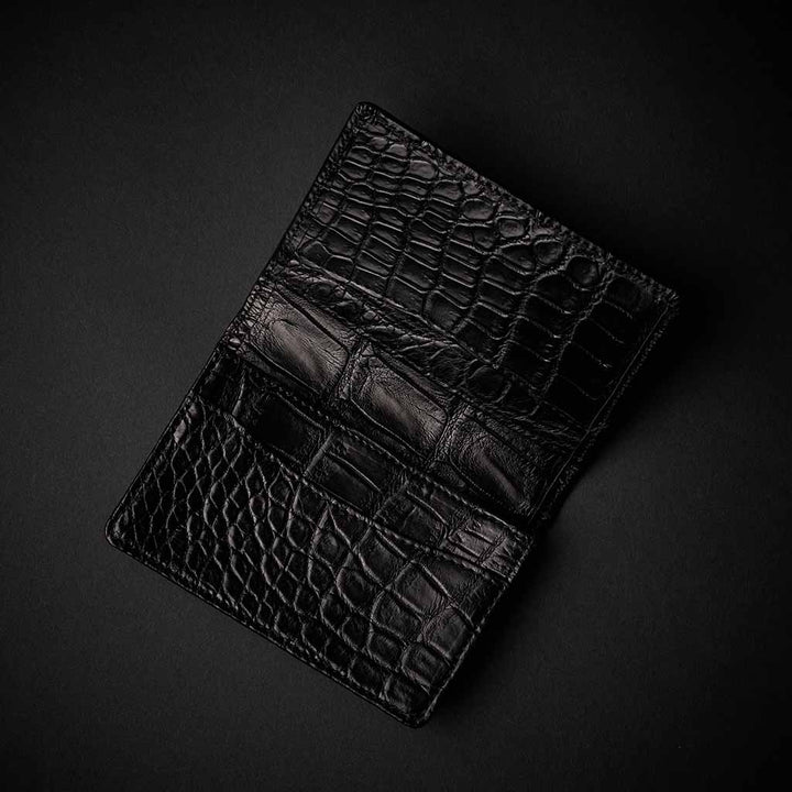 PREMIUM CROCO CARD CASE "EPIGRAPHIA"