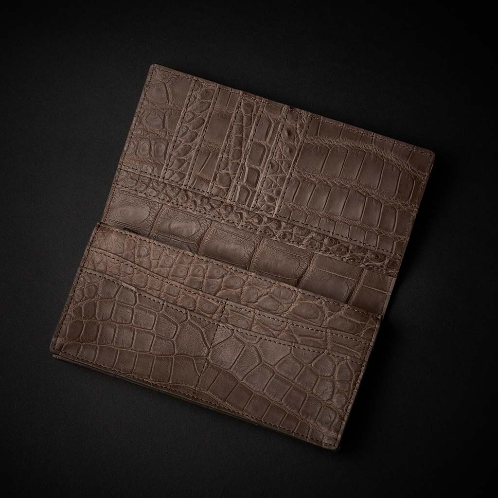 PREMIUM CROCO LONG WALLET "EPIGRAPHIA"