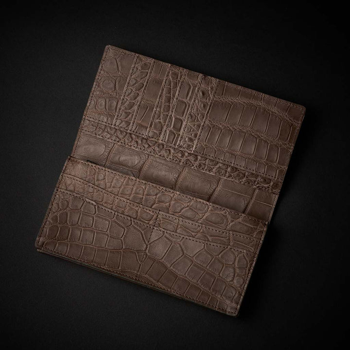 PREMIUM CROCO LONG WALLET "EPIGRAPHIA"