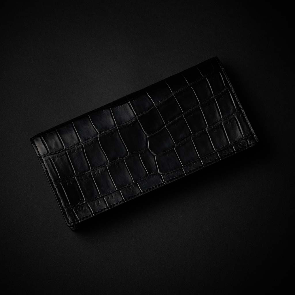 PREMIUM CROCO LONG WALLET "EPIGRAPHIA"