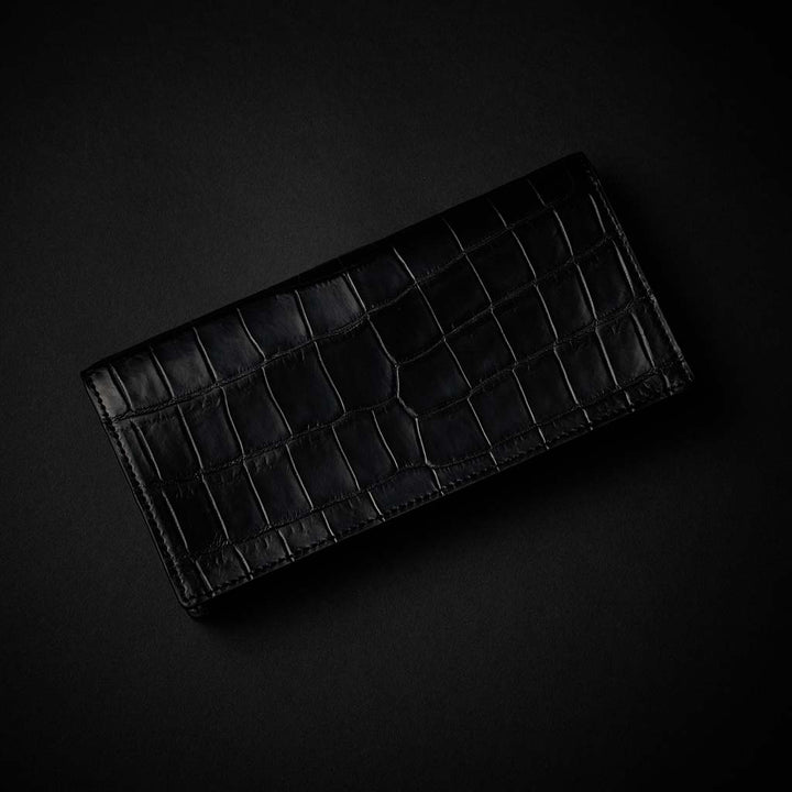 PREMIUM CROCO LONG WALLET "EPIGRAPHIA"