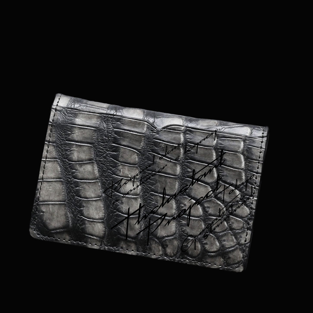 PREMIUM CROCO CARD CASE "EPIGRAPHIA"