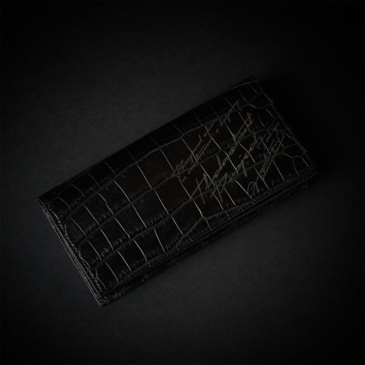 PREMIUM CROCO LONG WALLET "EPIGRAPHIA"