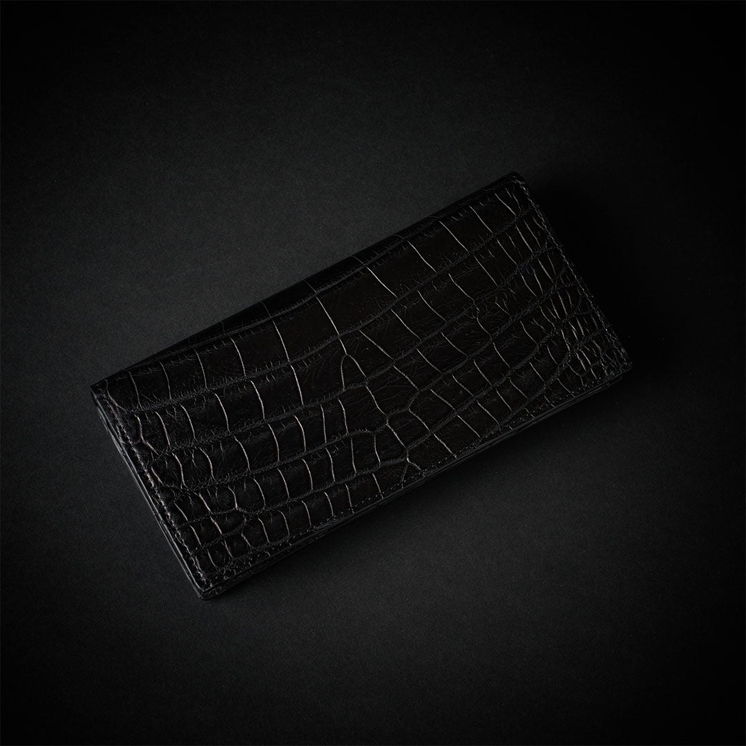 PREMIUM CROCO LONG WALLET "EPIGRAPHIA"