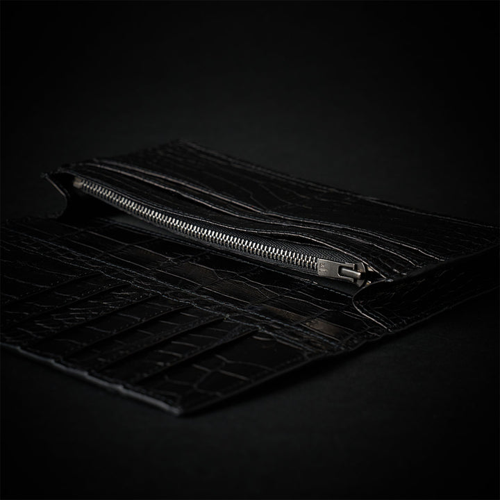 PREMIUM CROCO LONG WALLET "EPIGRAPHIA"