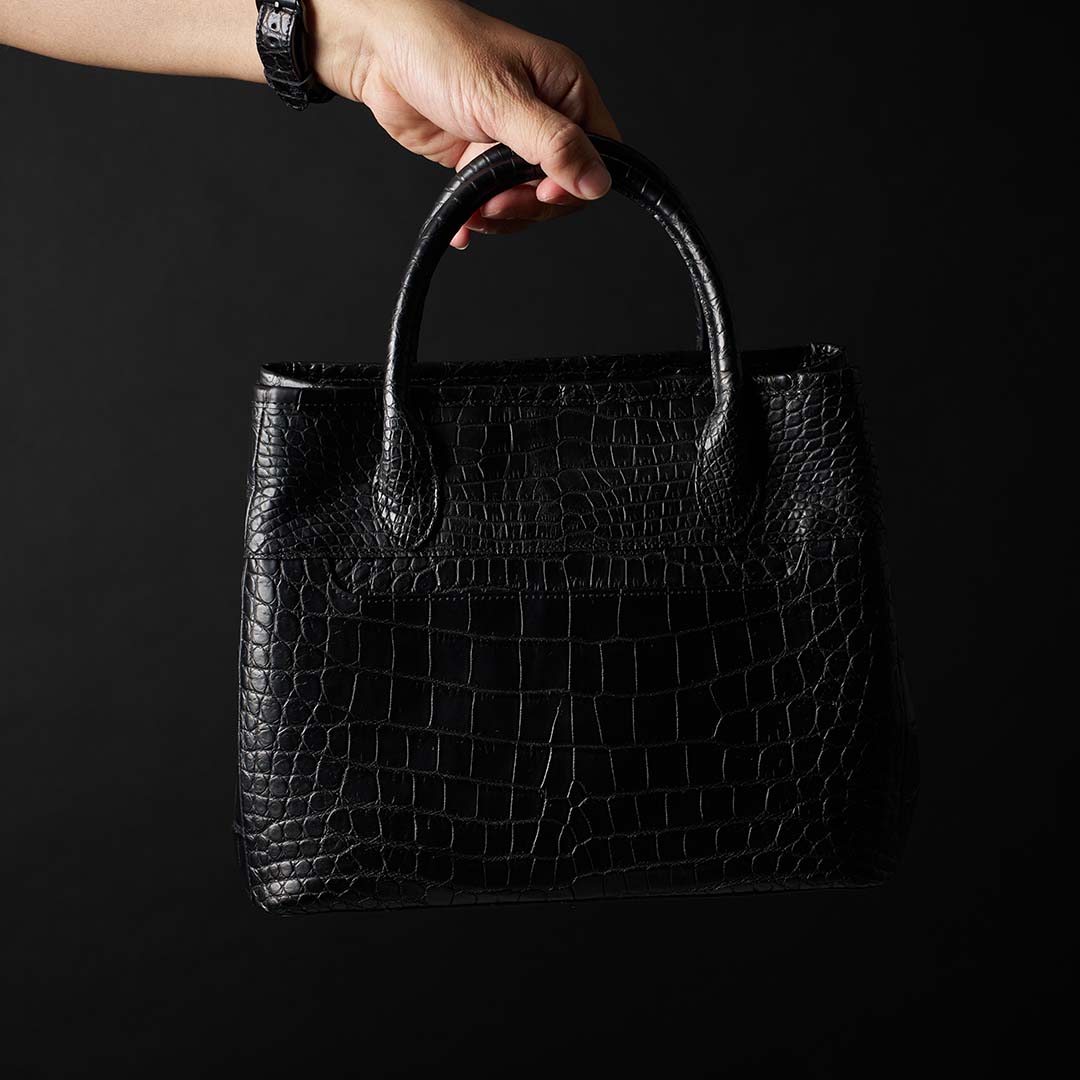 残りわずか】PREMIUM CROCO LOUNGE TOTE 極上クロコダイル トートバッグ – GOOD4THREE