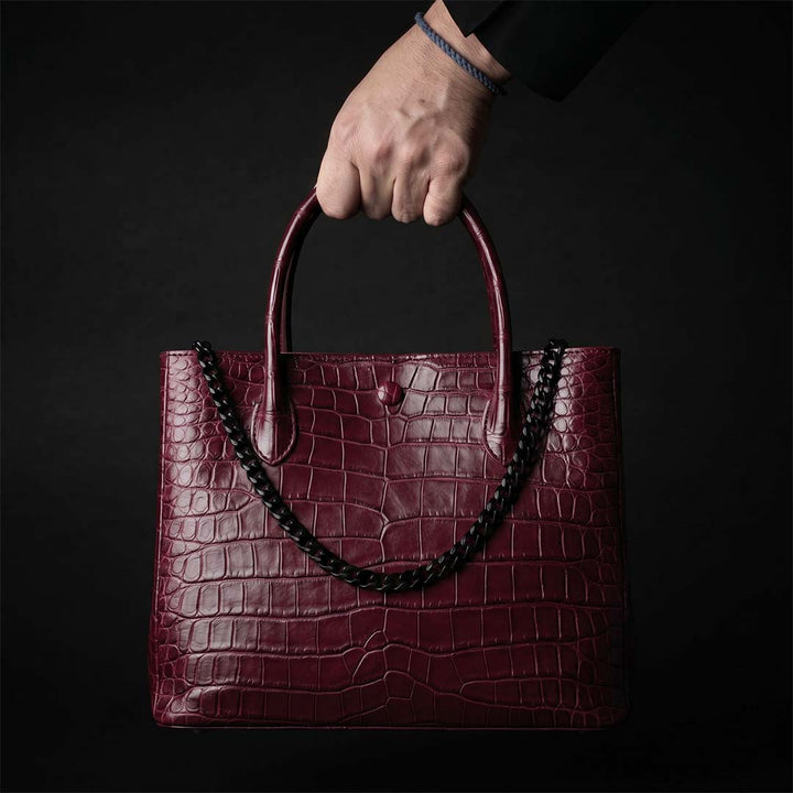 【カラーオーダー】PREMIUM CROCO LOUNGE TOTE 極上クロコダイル トートバッグ