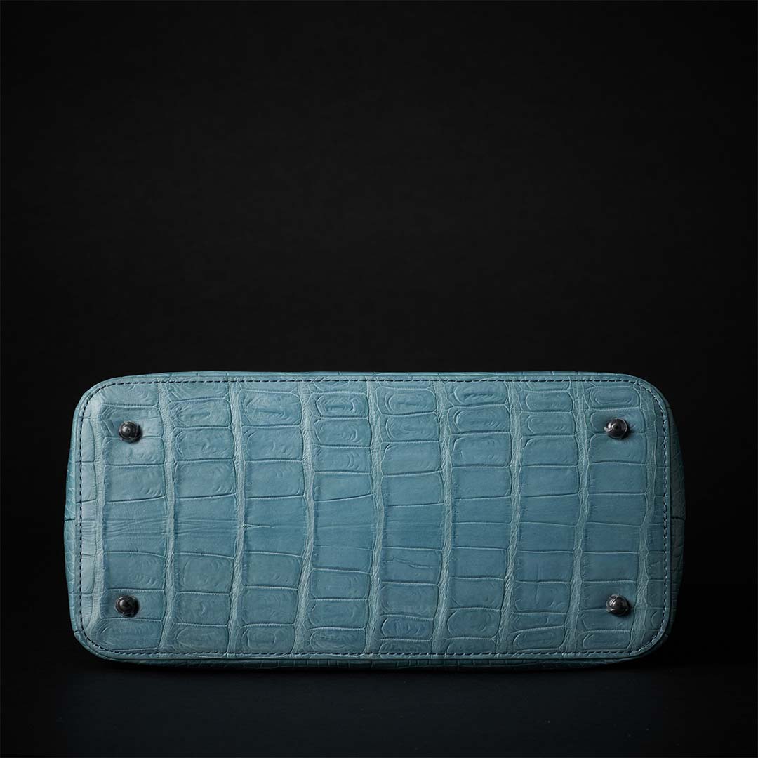 【 新色】PREMIUM CROCO LOUNGE TOTE 極上クロコダイル トートバッグ_ ターコイズ