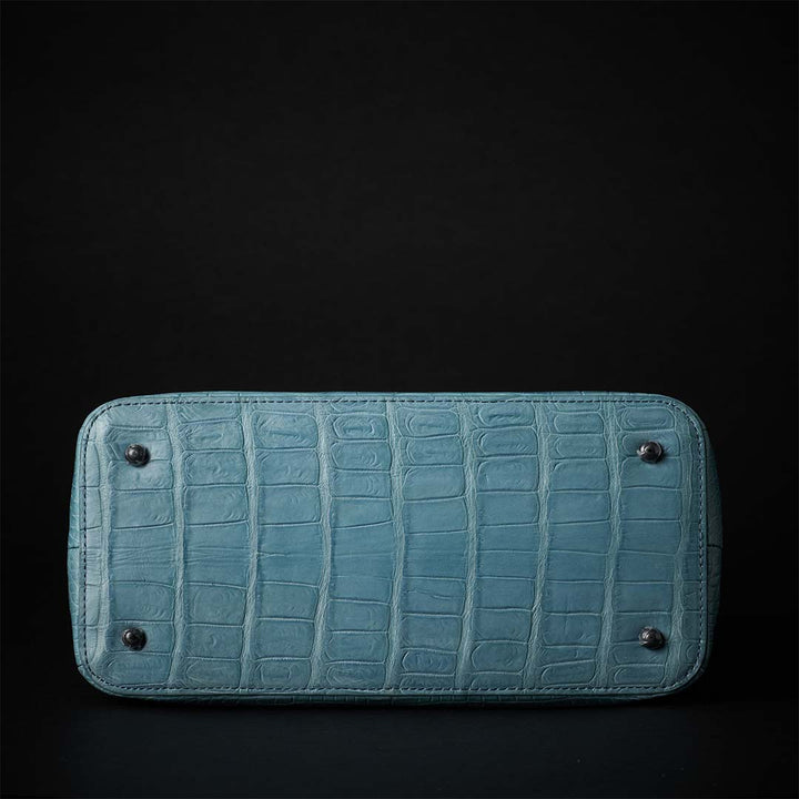 【 新色】PREMIUM CROCO LOUNGE TOTE 極上クロコダイル トートバッグ_ ターコイズ