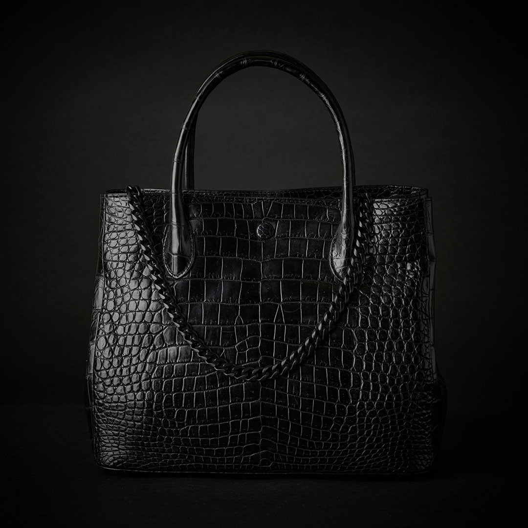 しずえ☘️極美品*Takechi*高級クロコダイル*トートバック＆2点 ラスト1点】PREMIUM CROCO LOUNGE TOTE 極上クロコダイル トート