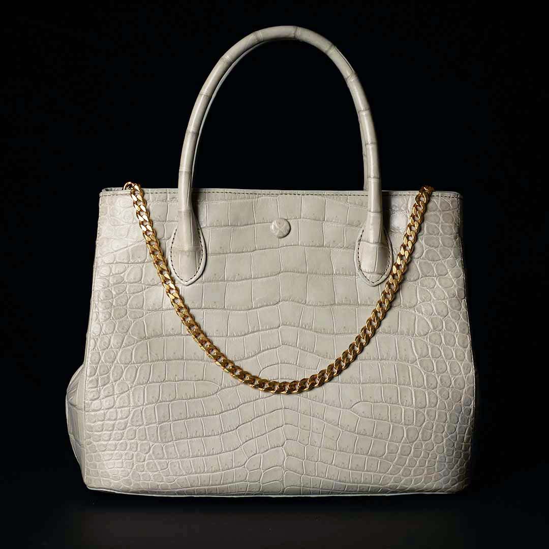 残り3点】PREMIUM CROCO LOUNGE TOTE 極上クロコダイル トートバッグ_ 