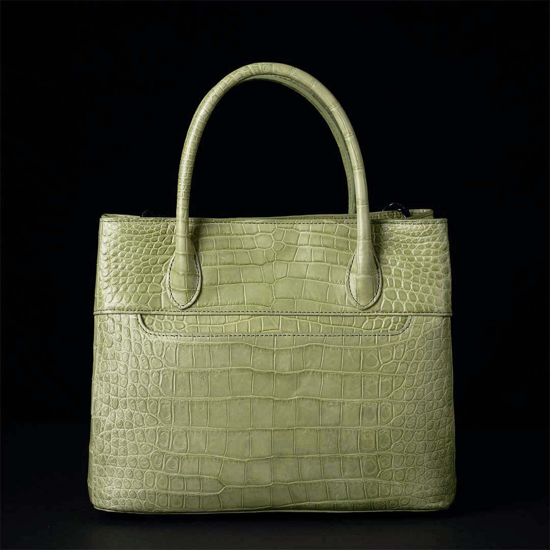 【 新色】PREMIUM CROCO LOUNGE TOTE 極上クロコダイル トートバッグ_ OASIS GREEN