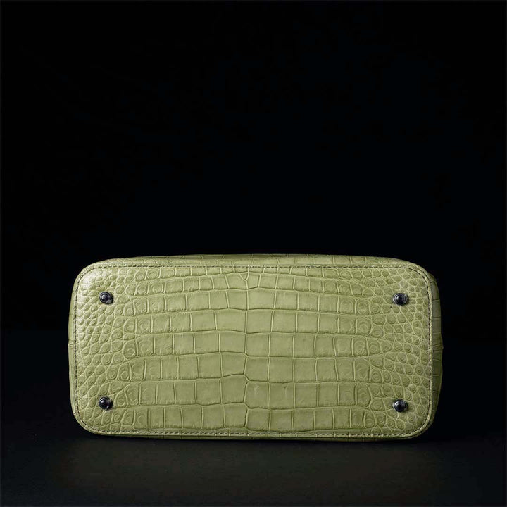 【 新色】PREMIUM CROCO LOUNGE TOTE 極上クロコダイル トートバッグ_ OASIS GREEN