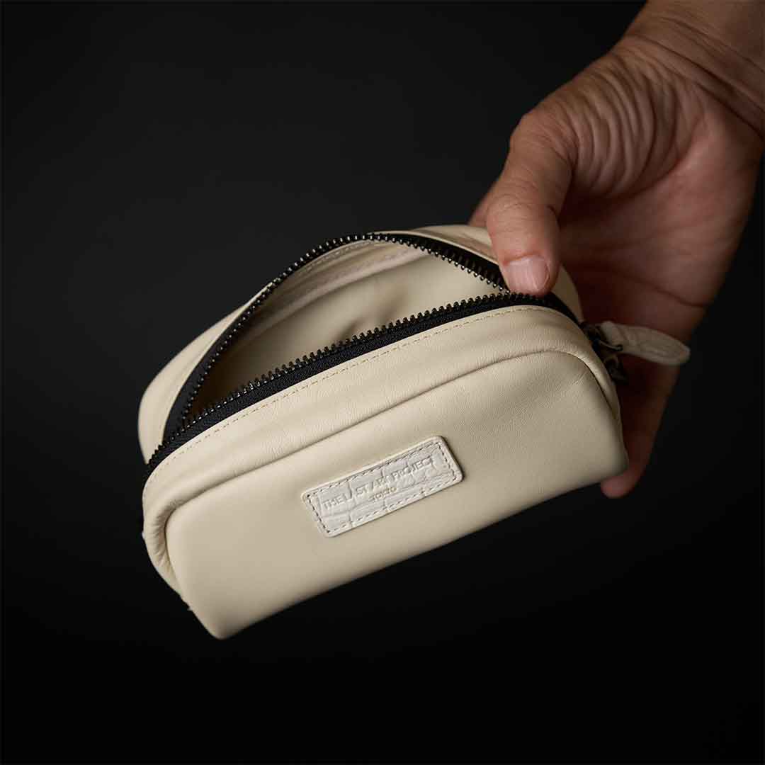 フレンチシープレザーポーチ