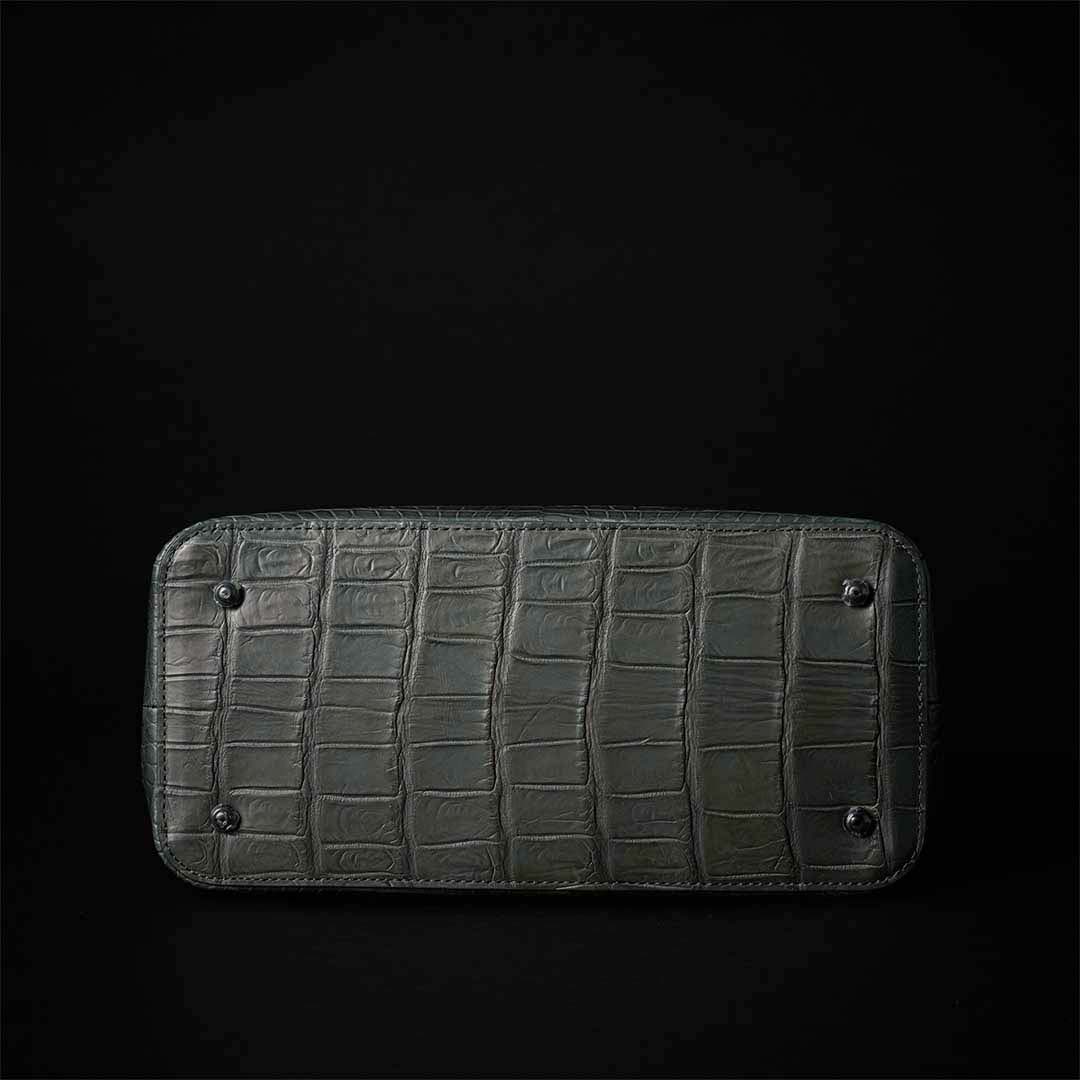 【 新色】PREMIUM CROCO LOUNGE TOTE 極上クロコダイル トートバッグ_ SAGE