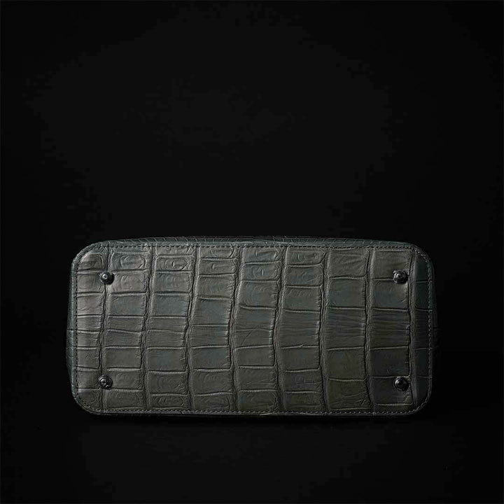 【 新色】PREMIUM CROCO LOUNGE TOTE 極上クロコダイル トートバッグ_ SAGE