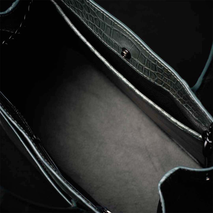 【 新色】PREMIUM CROCO LOUNGE TOTE 極上クロコダイル トートバッグ_ SAGE