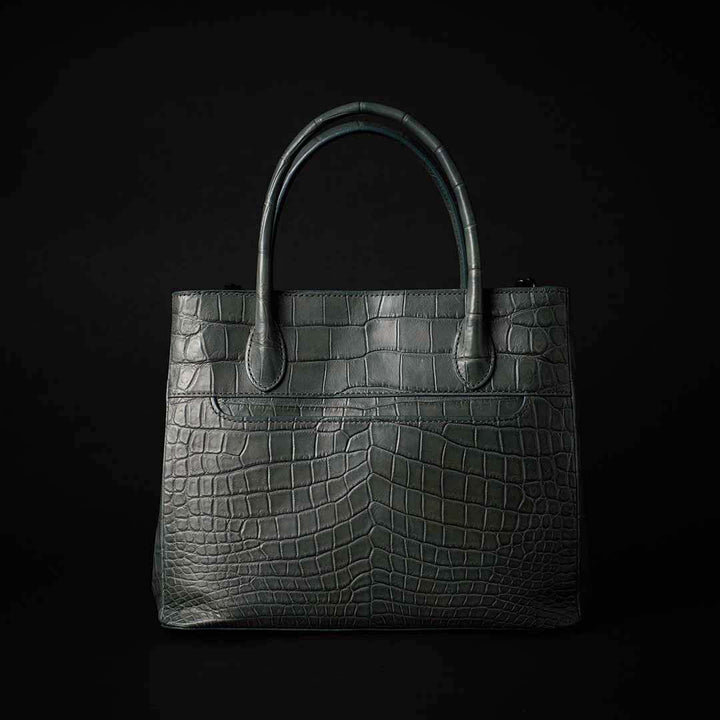 【 新色】PREMIUM CROCO LOUNGE TOTE 極上クロコダイル トートバッグ_ SAGE