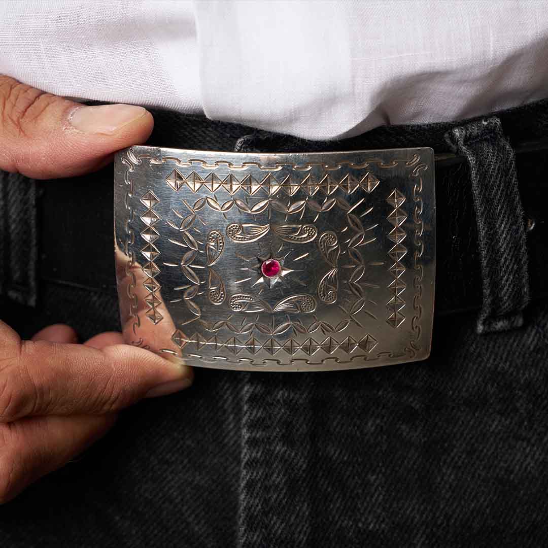 SILVER ＆ RUBY BELT