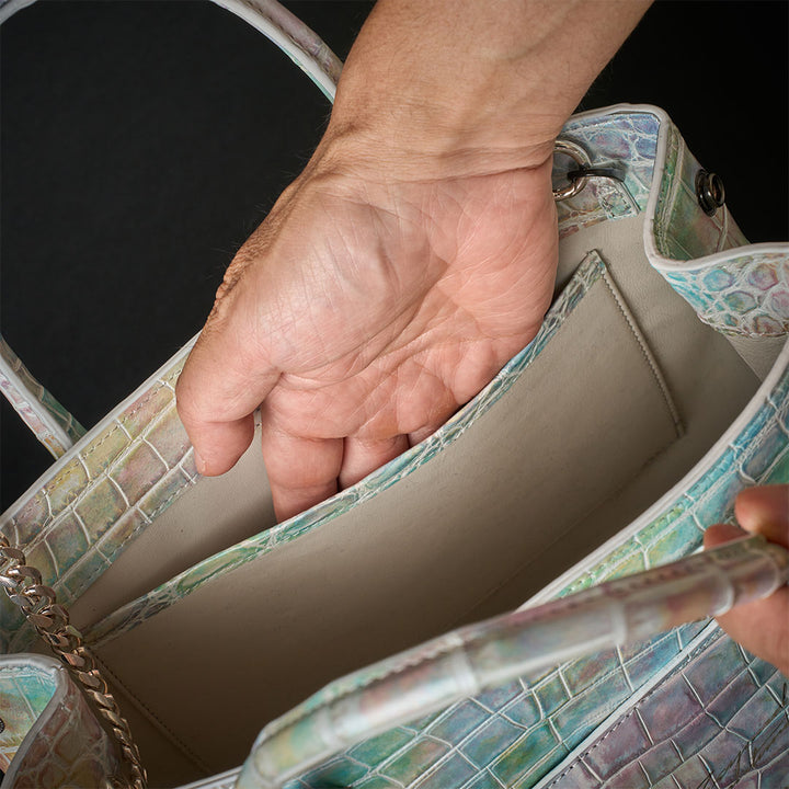 PREMIUM CROCO LOUNGE TOTE MAESTRO"雲彩”